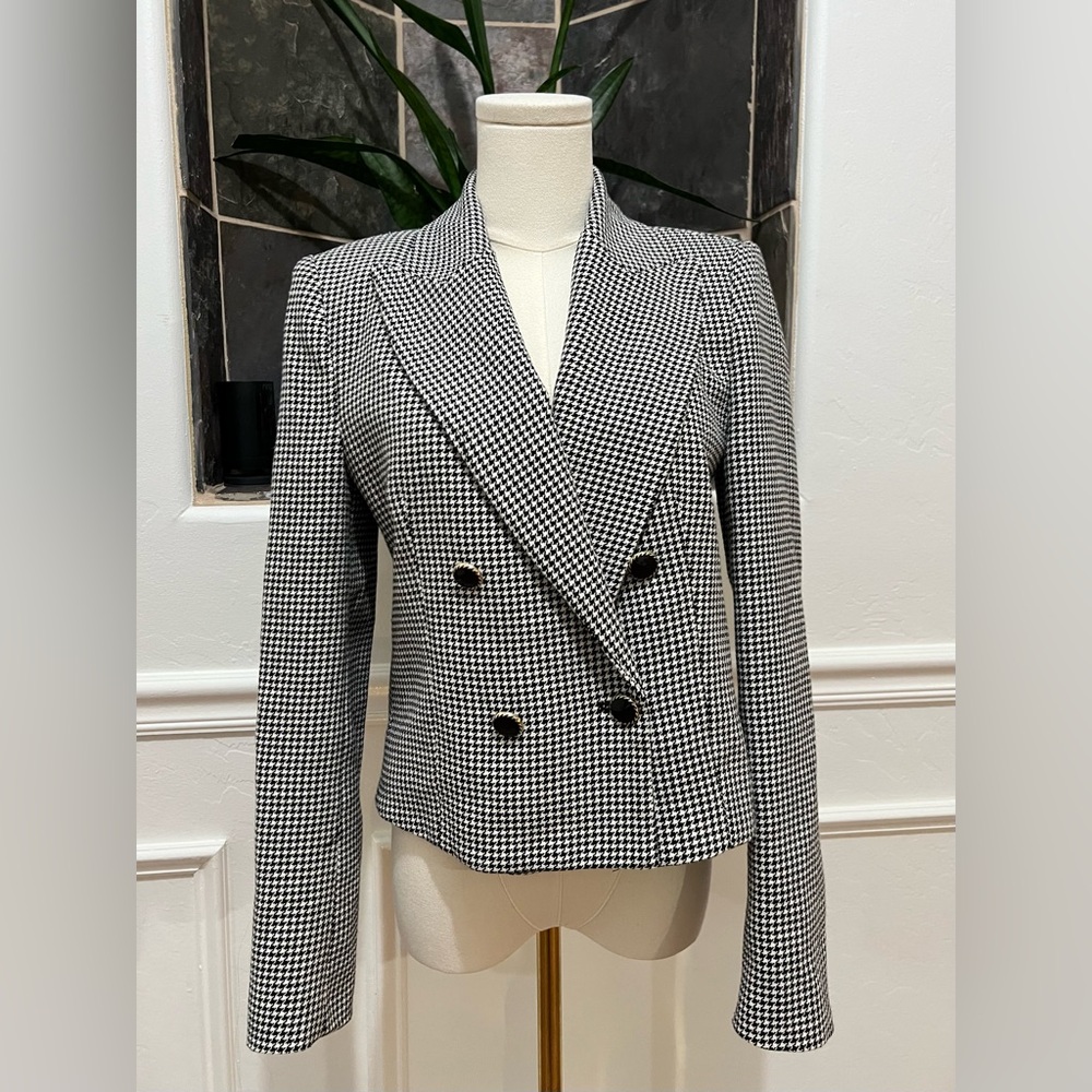 Zara Plaid Short Blazer Size Small - Picture 2 of 8